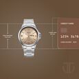 Titan Neo Arabic Analog with Day Date Beige Dial Silver Stainless Steel Strap Watch for Men - image number 3