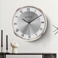 Titan Metallic Wall Clock White Dial with Silent Sweep Technology and Rose Gold Frame - 40.0 cm x 40.0 cm (Large) - image number 0