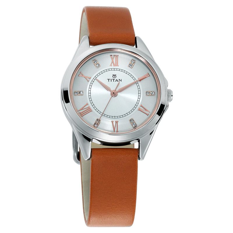 Titan Sparkle White Dial Analog Watch for Women - image number 0