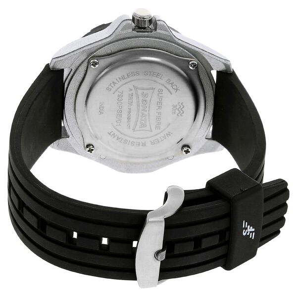 Buy Online SF Quartz Analog Black Dial Plastic Strap Watch for Men
