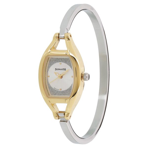 Sonata Pankh Silver Dial Women Watch With Metal Strap - image number 1