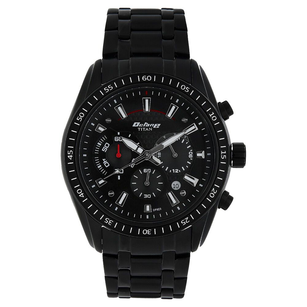 Titan black colour cheap watch
