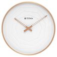 Titan Metallic Wall Clock with rose Gold Frame and Multi-layered White Dial 30 cm x 30 cm (Medium Size) - image number 1