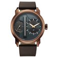 Fastrack Pulse IV Dual Time Analog Watch with Black Dial & Black Stainless Steel Strap For Guys