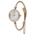 Titan Raga Spotlight Quartz Analog White Dial Rose Gold Metal Strap Watch For Women - image number 2