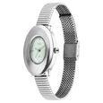 Vyb Runway By Fastrack Quartz Analog Green Dial Silver Stainless Steel Strap Watch For Girls - image number 2