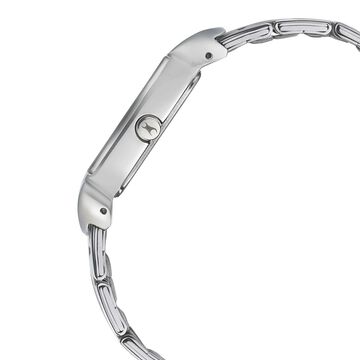 Fastrack Go Skate Quartz Analog Silver Dial Stainless Steel Strap Watch for Girls