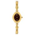 Sonata Wedding Maroon Dial Women Watch With Metal Strap - image number 0
