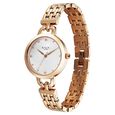 Titan Raga Showstopper Quartz Analog Silver Dial Rose Gold Metal Strap Watch For Women - image number 2