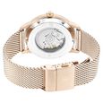 Titan Skeletal Automatic Gold Dial Gold Stainless Steel Strap Watch for Men - image number 5
