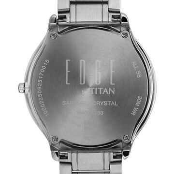 Titan Edge Gleam Quartz Analog Champagne Dial Two Toned Stainless Steel Strap Watch For Men