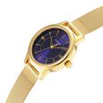 Sonata Classic Gold Blue Dial Metal Strap Watch for Women - image number 2