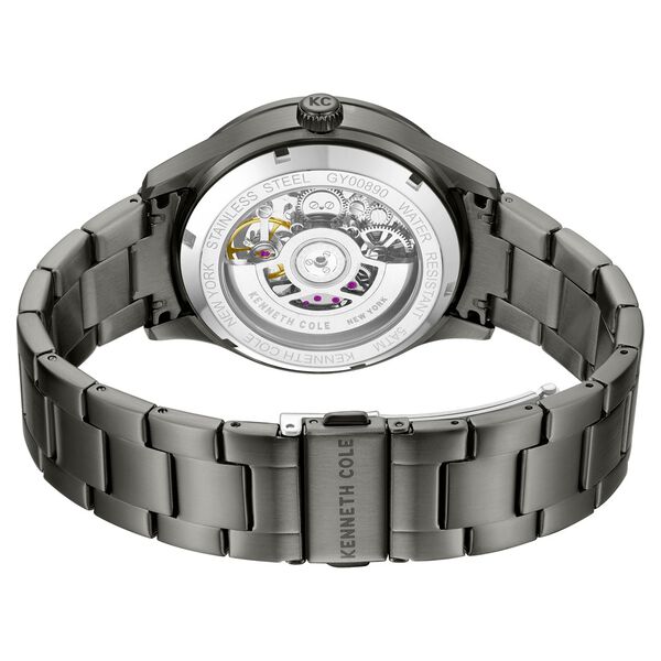 Kenneth Cole Automatic Automatic Grey Dial Grey Stainless Steel Strap Watch For Men - image number 4