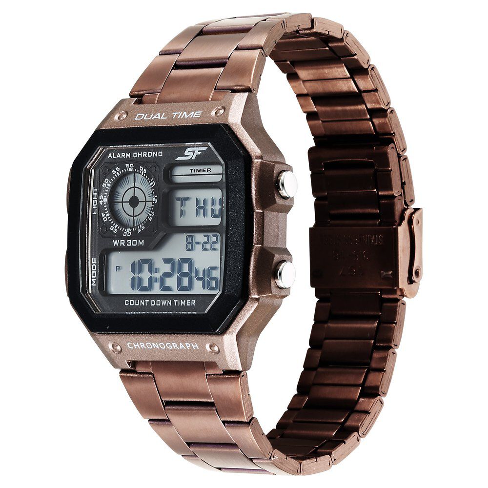Sonata black dial digital watch sales