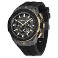 Cerruti 1881 Black Dial Silicone Strap Watch for Men - image number 1