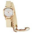 Titan Purple Unending Beauty Off White Dial Analog Leather Strap watch for Women - image number 1