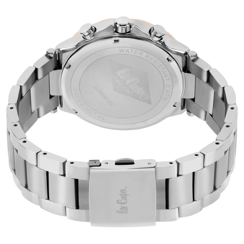 Lee Cooper Quartz Multifunction Black Dial Stainless Steel Strap Watch for Men - image number 4