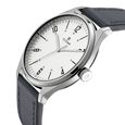 Titan Men's Minimalist Zen Watch: Sleek Leather Strap with Contrast Hands - image number 2