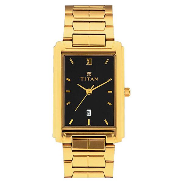Titan Quartz Analog with Date Black Dial Watch for Men - image number 0