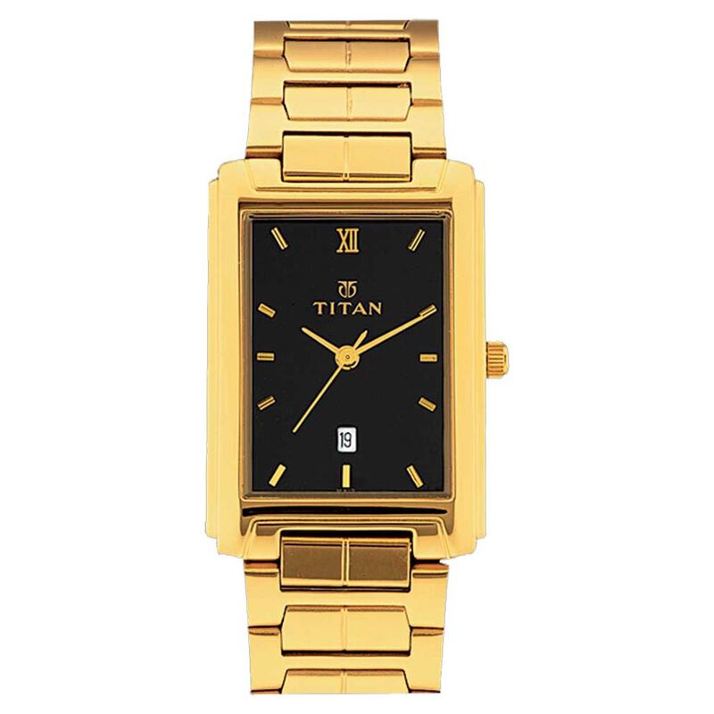 Titan Quartz Analog with Date Black Dial Watch for Men