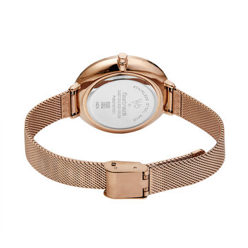 Fastrack Vyb Halo Quartz Analog White Dial Stainless Steel Strap Watch for Girls