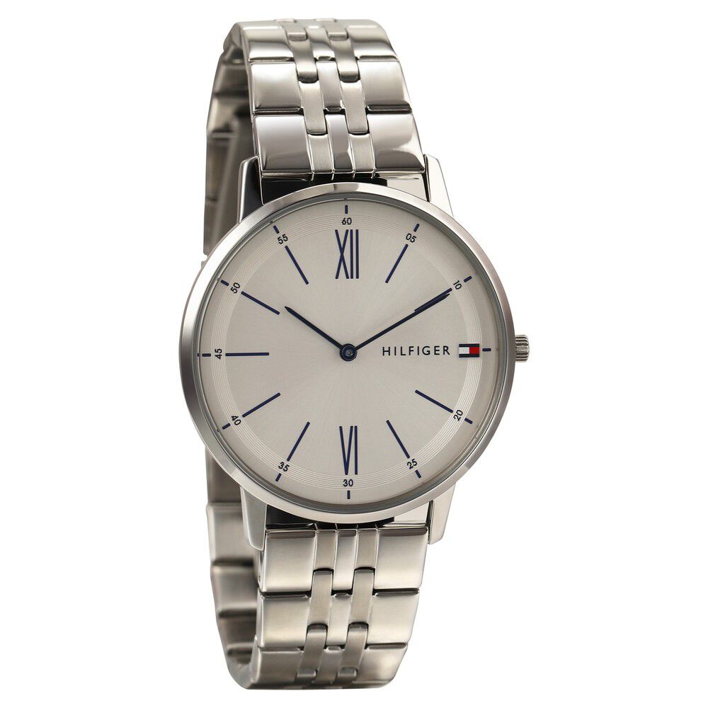 Buy Online Tommy Hilfiger Quartz Analog White Dial Stainless Steel Strap Watch for Men nsth1791511 Titan