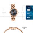 Poze By Sonata Quartz Analog Grey Dial Rose Gold Stainless Steel Strap Watch For Women - image number 3