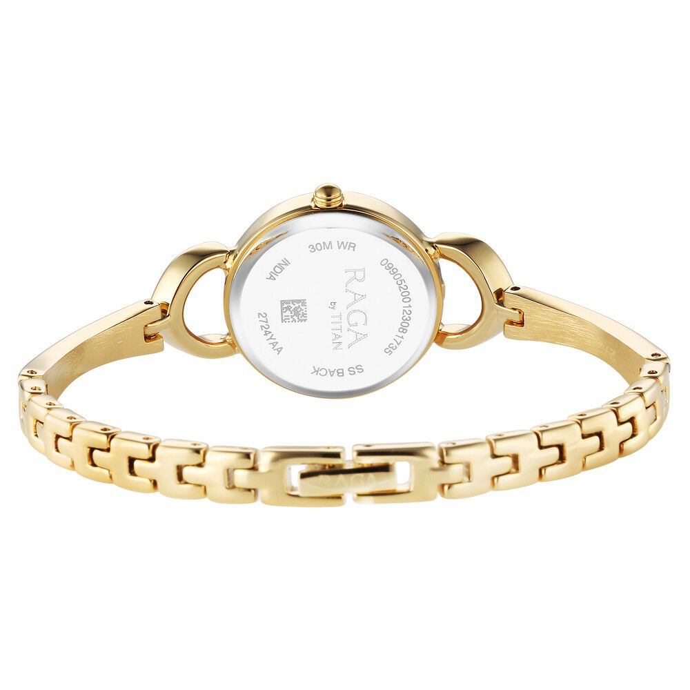 Buy Online Titan Raga Champagne Dial Watch for Women 2724ym01