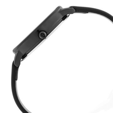 Titan Women's Precision Simplicity Watch: Black Gradient Dial with Leather Strap