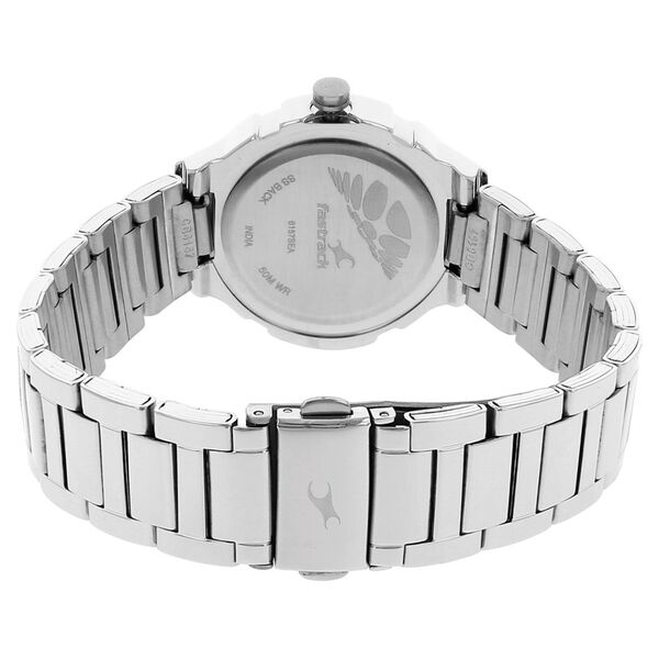 Fastrack Quartz Analog Grey Dial Stainless Steel Strap Watch for Girls - image number 3