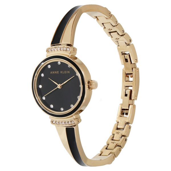 Anne Klein Quartz Analog Black Dial Leather Strap Watch for Women - image number 1