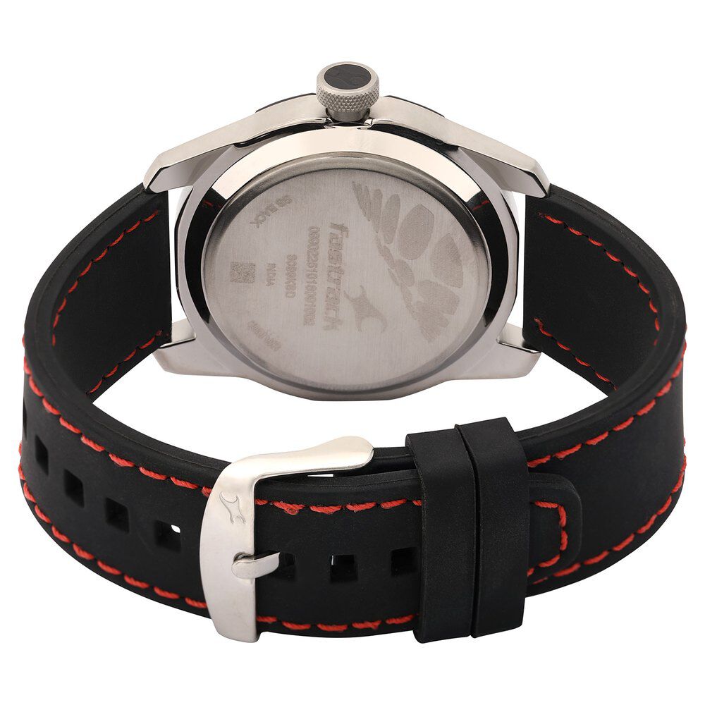 Buy Online Fastrack Quartz Analog Black Dial Plastic Strap Watch for Guys nm3099sp04 Titan