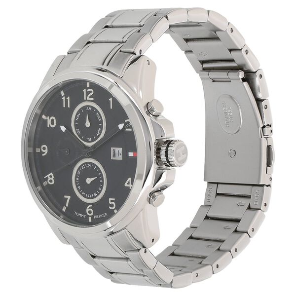 Tommy Hilfiger Quartz Analog Black Dial Stainless Steel Strap Watch for Men - image number 1