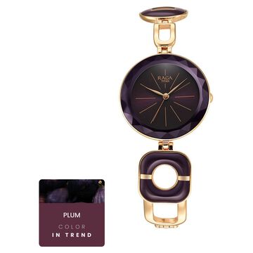 Titan Raga Delight Purple Dial Analog Metal Strap watch for Women