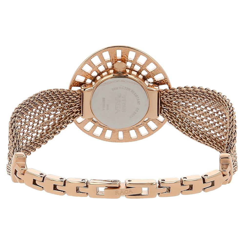 Buy Online Titan Raga World Cities Mother of Pearl Dial Analog Metal Strap watch for Women nk9931wm01 Titan