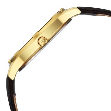 Titan Karishma Festive Analog with Mahogany Brown Dial Brown Leather Strap Watch for Men