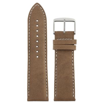 24 mm Brown Genuine Leather Straps for Men