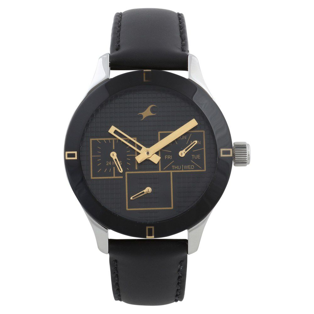 Fastrack black chain watch shop