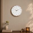 Titan White Marble Dial Wall Clock with 3D Project Numerals & Silent Sweep - 35.5 cm x 35.5 cm x 5 cm (Medium) - image number 0