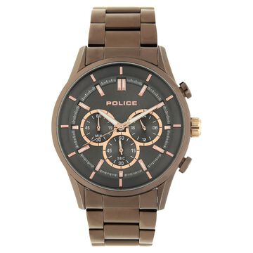 Police Grey Dial Quartz Chronograph Watch for Men