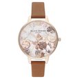 Olivia Burton Quartz Analog White Dial Leather Strap Watch for Women - image number 0