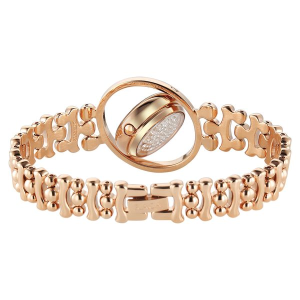 Titan Raga Glimmers Quartz Analog Mother of Pearl Dial Rose Gold Metal Strap Watch For Women - image number 7
