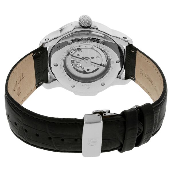 Titan Automatic Silver Dial Leather Strap watch for Men - image number 3