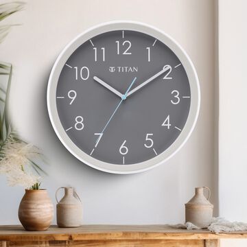 Titan Contemporary Grey Dial Grey Color Silent Sweep Technology - 32.5 cm x 32.5 cm (Medium)