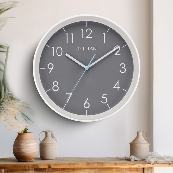 Titan Contemporary Grey Dial Grey Color Silent Sweep Technology - 32.5 cm x 32.5 cm (Medium) - image number 0