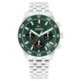 Tommy Hilfiger Quartz Chronograph Green Dial Silver Stainless Steel Strap Watch For Men - image number 0