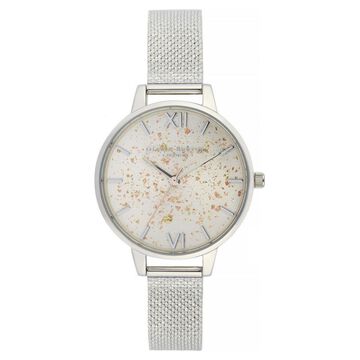 Olivia Burton Quartz Analog Silver Dial Watch for Women