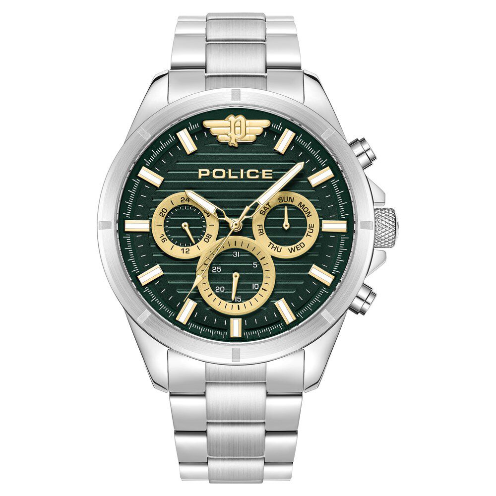 Buy Online Police Green Dial Quartz Multifunction Watch for Men plpewjk2227803 Titan