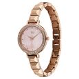Vyb Enigma By Fastrack Quartz Analog Pink Dial Rose Gold Metal Strap Watch For Girls - image number 4