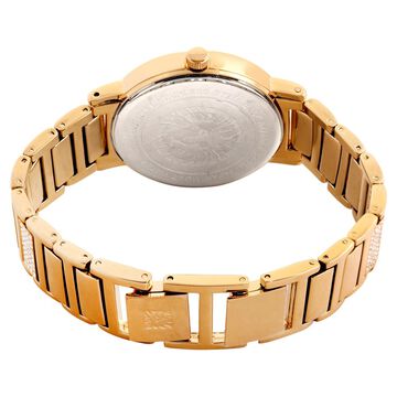 Anne Klein Quartz Analog Mother of Pearl Dial Metal Strap Watch for Women